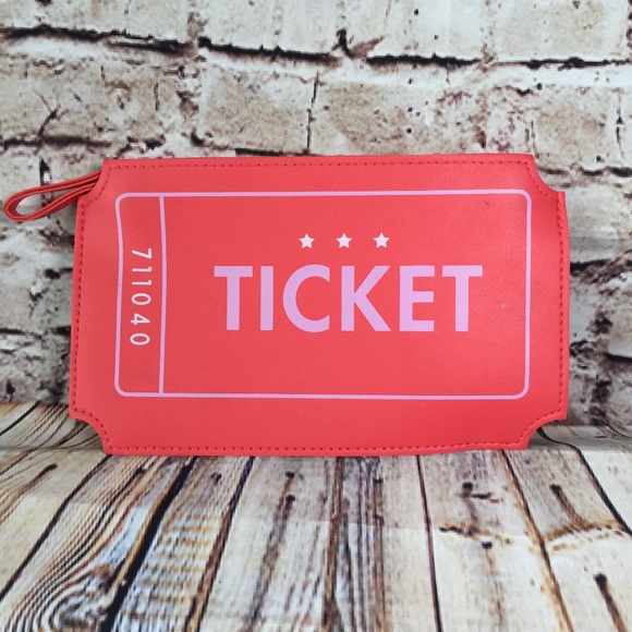ipsy Handbags - ipsy Ticket Cosmetic Make-Up Pouch